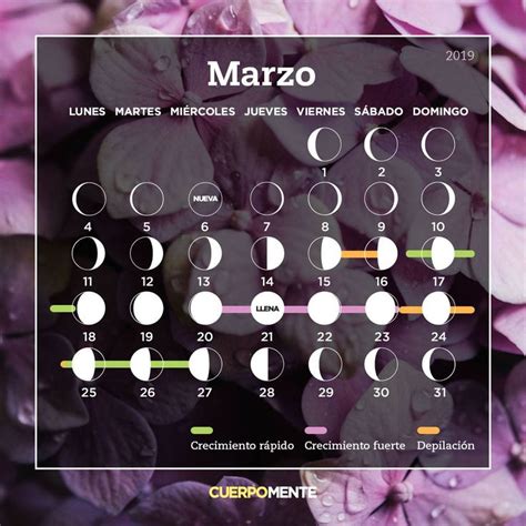 Calendario Lunar De Marzo Calendario Lunar Calendario Preguntas