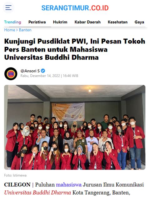 Fakultas Sosial Dan Humaniora Profil Prodi Ilmu Komunikasi