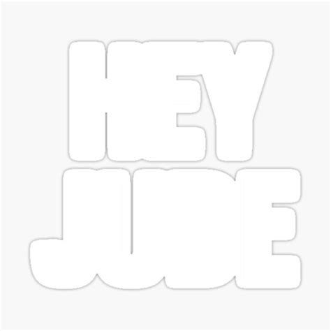 Hey Jude Sticker For Sale By Susannix Redbubble