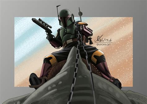 Boba Riding Rancor By Siromi Art On Deviantart