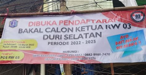 Ketua Rw Terpilih Secara Aklamasi Dibatal Lurah Ada Proses Yang Tidak