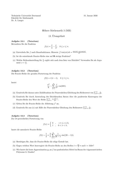 H Here Mathematik Iii Bung Technische Universit T Dortmund