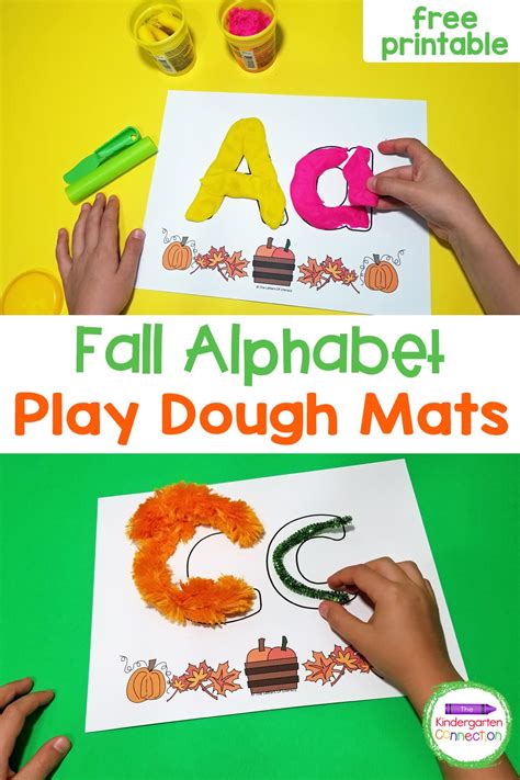 Free Printable Alphabet Play Dough Mats For Fall