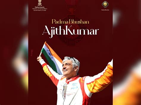 tamil superstar ajith kumar awarded prestigious padma bhushan