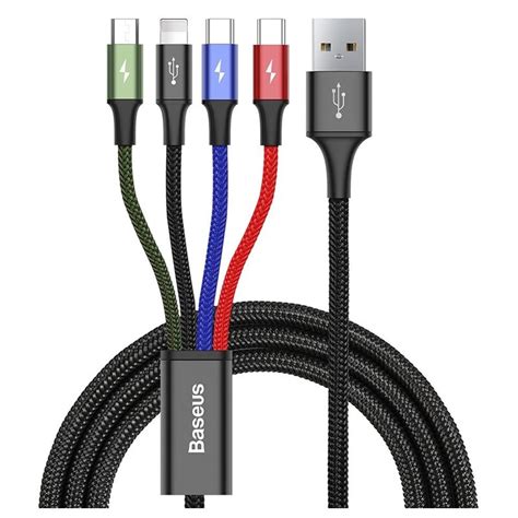 Baseus Rapid Series In Data And Charging Cable M Black