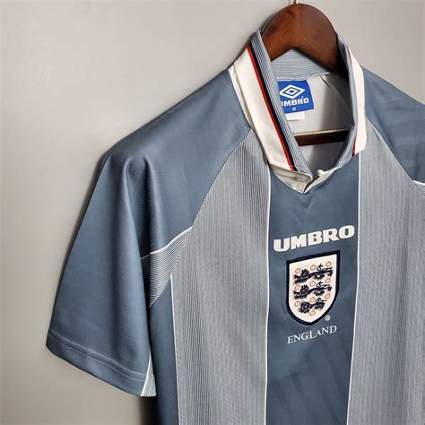 England 96 Away Shirt Grey Euro 96 Kit Inside Forwards