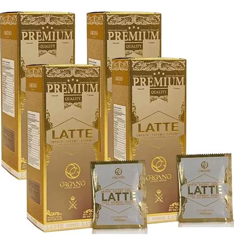 4 Cajas Organo Gourmet Café Latte Con Ganoderma Lucidum 80 Meses sin