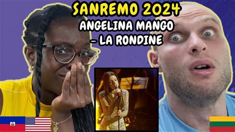 Angelina Mango La Rondine Reaction Italy Sanremo First