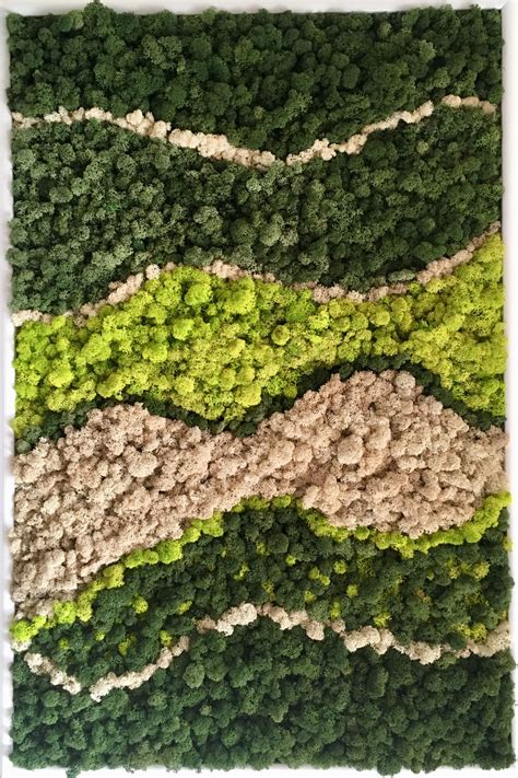 Moss Waves Wall Art Moss Wall Art Unique Wall Art Wall Art