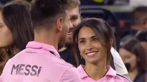 Video El Romántico Momento De Messi Con Antonela Tras Ganar La Leagues Cup