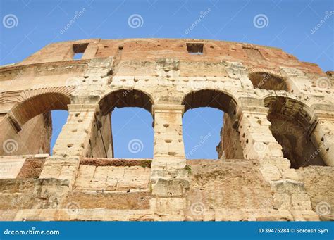 Ancient Windows Of The Colosseum Rome Italy Stock Photo Image Of