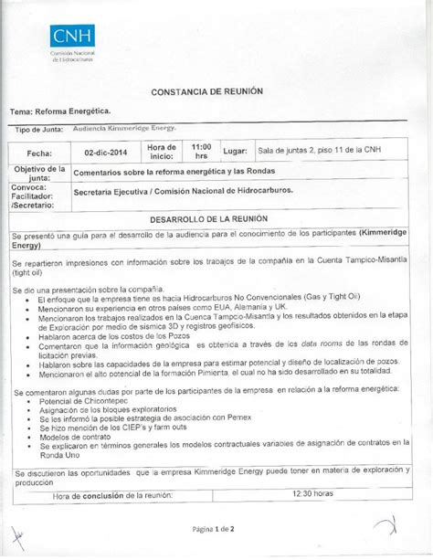 Pdf Cnh Gob Mxel Enfoque Que La Empresa Tiene Es Hacia Hidrocarburos