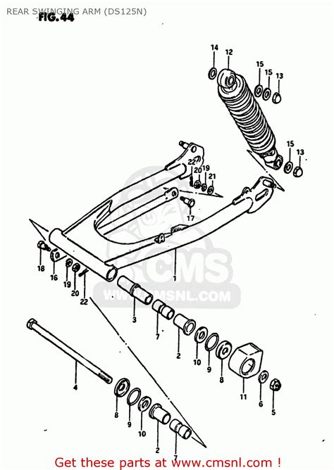 Suzuki DS125 1979 N USA E03 REAR SWINGING ARM DS125N Buy