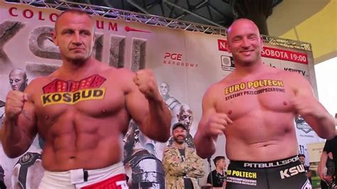 Ksw Mariusz Pudzianowski Vs Tyberiusz Kowalczyk Intense Weigh In