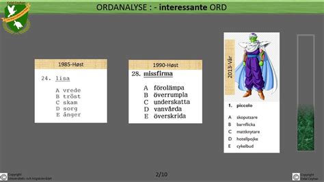 H Gskoleprovet Ord Kurs Ordanalyse Interessante Ord Youtube