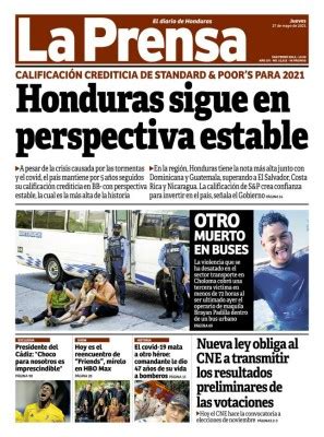 Honduras Sigue En Perspectiva Estable