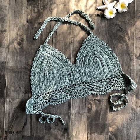 Kadın Kırpma Top Basit Sırtsız Düz Renk Tığ İşi Seksi Banyo Takımları Monokini Mujer Mayo Bikini