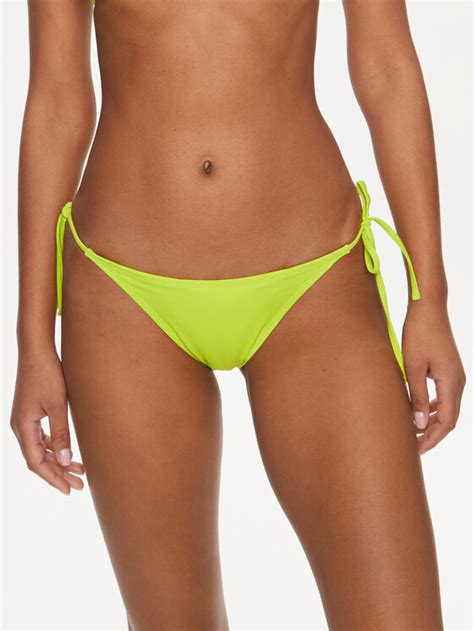 Guess Dół od bikini E4GO00 LY00K Zielony Modivo pl