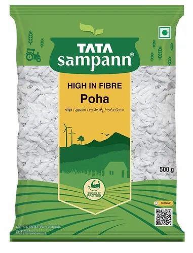 Indian White Tata Sampann Poha Packet High In Protein At Rs Packet