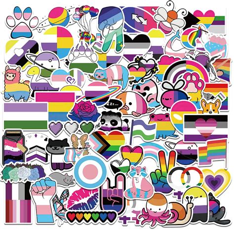 50 100pcs Cartoon Pride Naklejki T Czowa Naklejka Kolorowa Wodoodporna