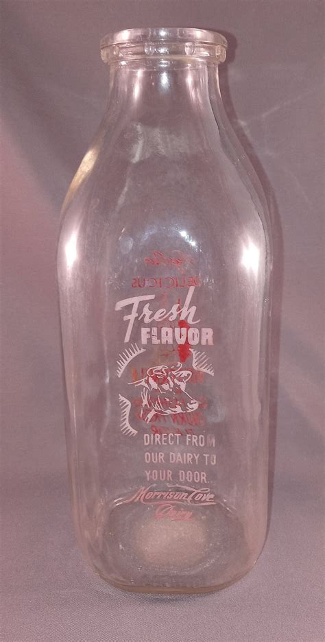 Vintage Milk Bottle - Etsy