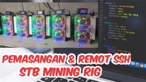 Cara Pasang Dan Remot SSH STB Mining Rig Mining Crypto Mining