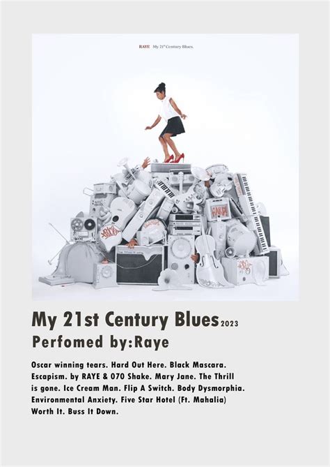 MY 21st Century Blues By RAYE Made By Pedro Neves Music Poster