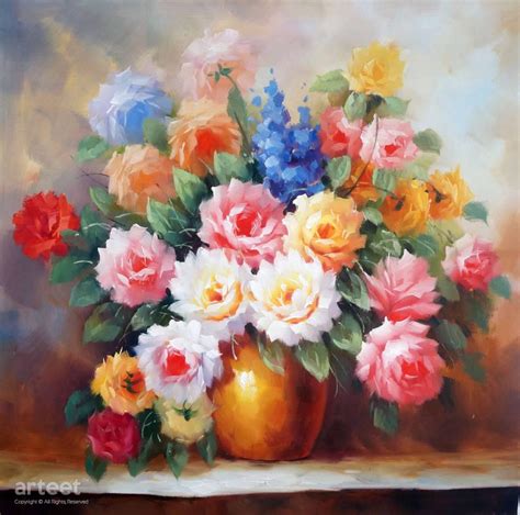 Pot of Flowers | Art Paintings for Sale, Online Gallery