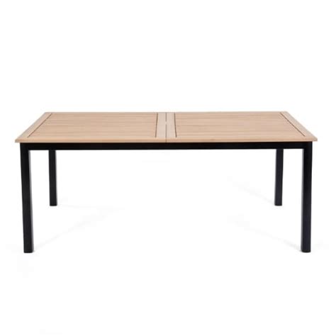 Table De Jardin Louga Noir Hyba L Unit Prix Carrefour