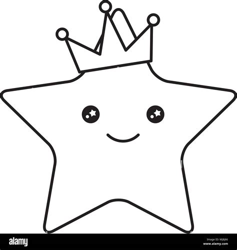 Cute Star Clipart Black And White