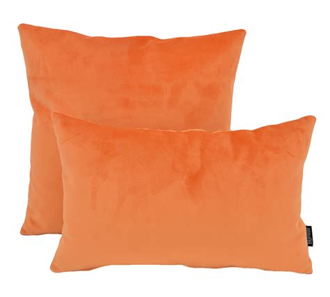 Sierkussen Velvet Oranje Long X Cm Polyester Gek Op Kussens