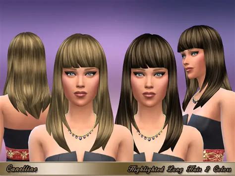 Sims 4 Straight Hair Cc