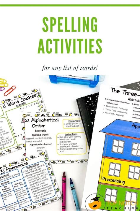 Spelling Activities For Any List Of Words | Print & Digital Included ...
