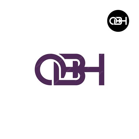 Premium Vector Letter Obh Monogram Logo Design