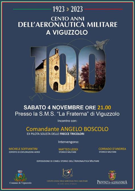 Invito Anni Di Aeronautica Militare A Viguzzolo Sabato Novembre