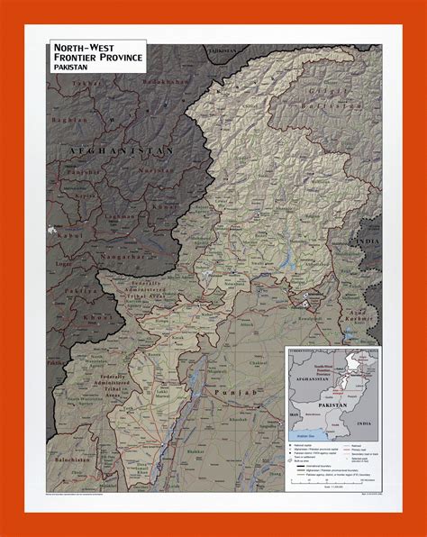 North West Frontier Province of Pakistan map - 2009 | Maps of Pakistan | Maps of Asia | GIF map ...