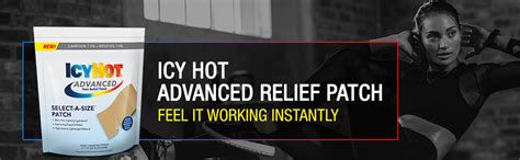 Amazon Icy Hot Advanced Large Pain Relief Patch 5 Count With 7 5 Menthol For Fast Acting