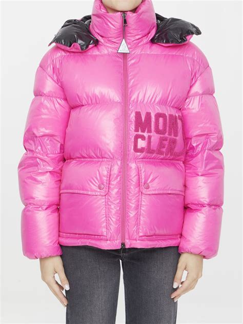 Buy Moncler Abbaye Short Down Jacket Fuchsia At Off Editorialist