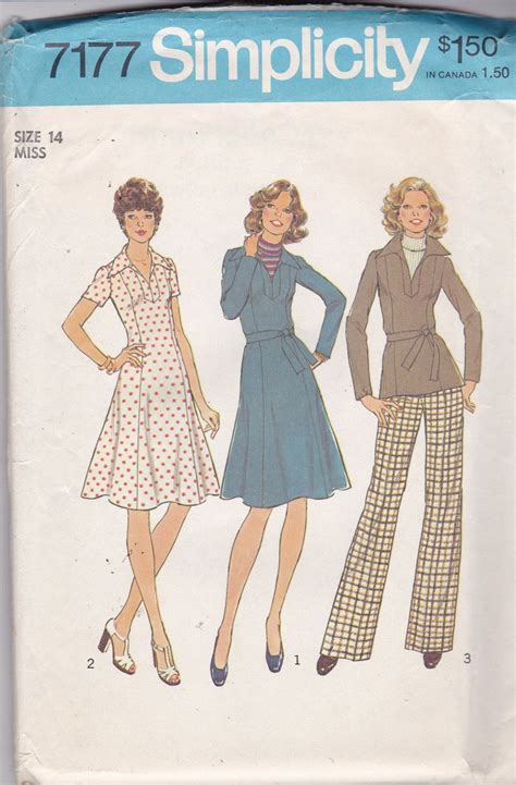 Simplicity 7177 Clearance Vintage Pattern Womens Dress Tunic Etsy