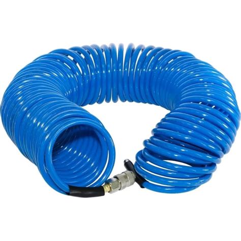 Шланг спиральный с фитингами рапид, полиуретан, 15 бар, 6x10 мм, 10 м ...
