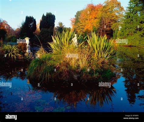 Altamont Garden Co Carlow Ireland Sculptures By The Lake During