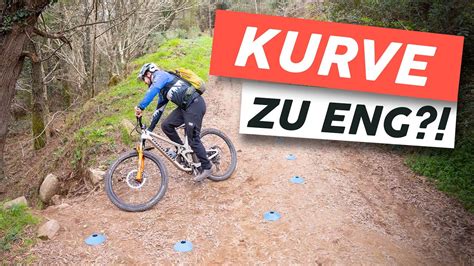 Kurve zu eng Fahrtechnik für enge Kurven im Trail MTB eMTB