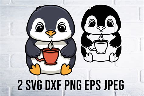 Penguin Svg Files For Cricut Graphic By Anny White Creative Fabrica