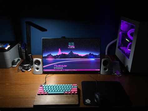 My Cyberpunkoutrun Themed Battlestation Rbattlestations