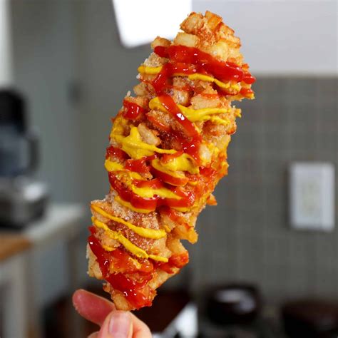 Korean Style French Fries Corn Dog Gamja Hotdog 감자핫도그 Recipe By Maangchi