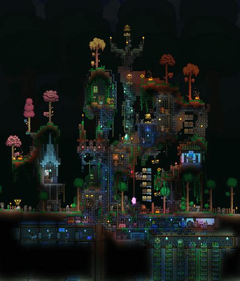 Just entered Hardmode. Do you guys like my base so far?😄 : r/Terraria