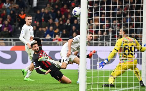 Milan Vs Spezia Giroud Masterpiece Rescues Rossoneri