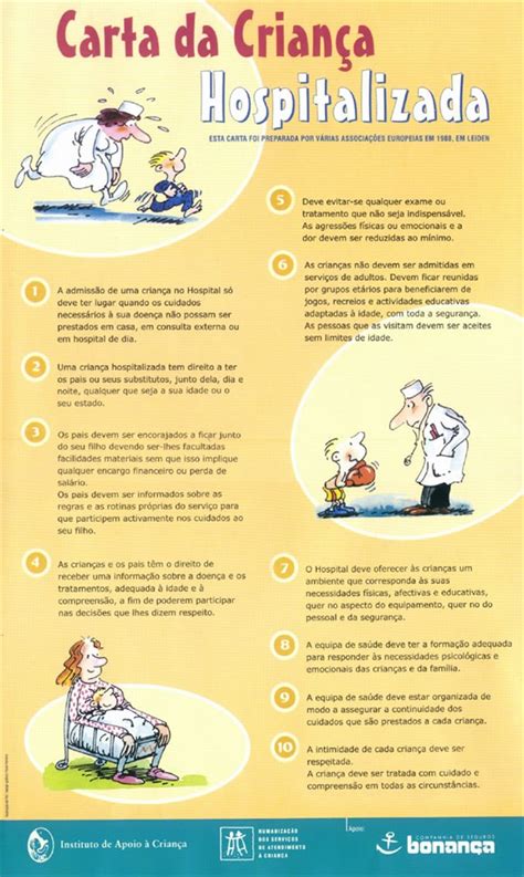 Carta Da Crian A Hospitalizada