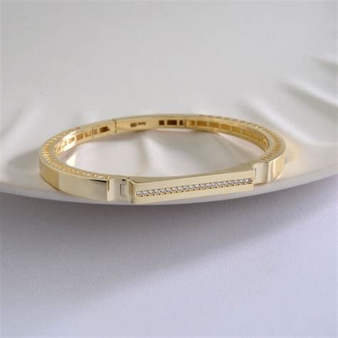 14k Gold Bangle Bracelet Solid Gold Oval Bangle Bracelet Etsy