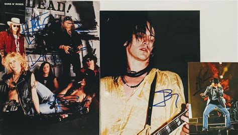 Guns N Roses Autographed Signed Guns N Roses Autograph Photos Slash